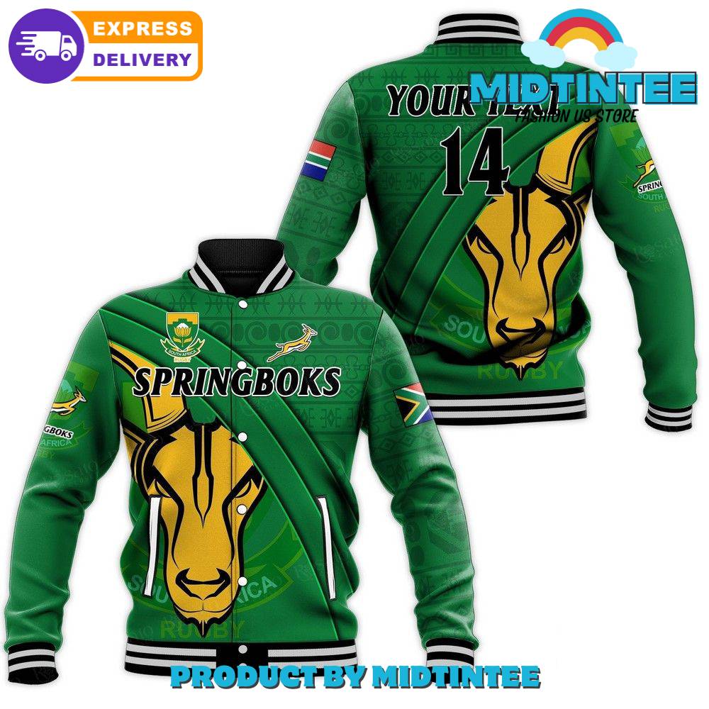 Springboks Rugby Union Custom Name Baseball Jacket 30Uf092509 – Utopia Fashion