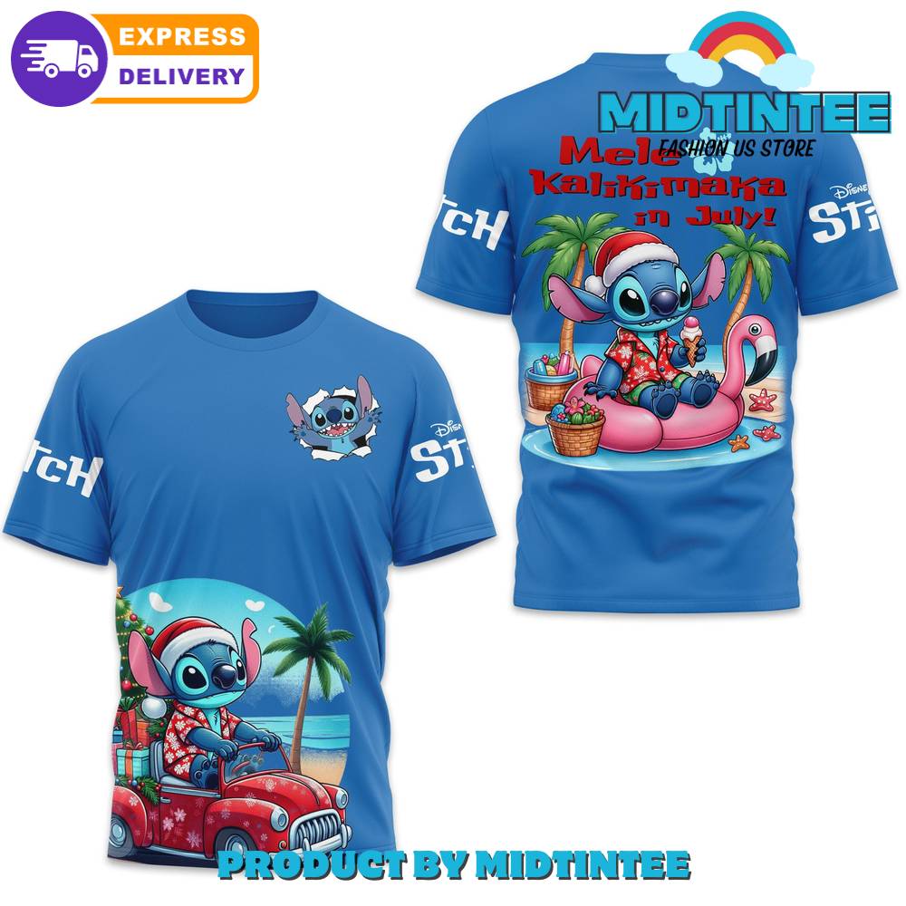 Stitch Disney Summer Time Blue Shirt 30Uf095415 – Utopia Fashion