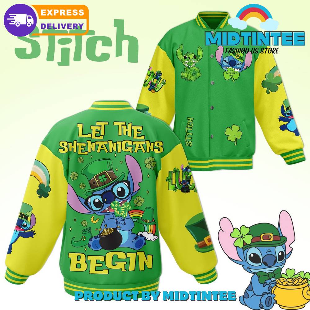 Stitch Let The Shenanigans Begin Baseball Jacket 30Uf092511 – Utopia Fashion