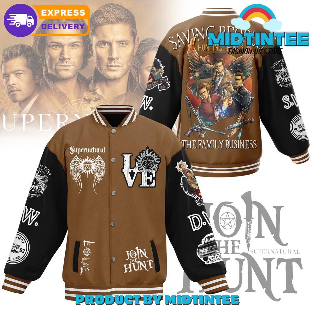 Supernatural Join The Hunt Baseball Jacket 30Uf092516 – Utopia Fashion