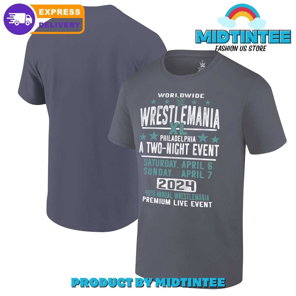 Ripple Junction Charcoal Wrestlemania Philadelphia Event Flyer Shirt 30Uf095336 – Utopia Fashion