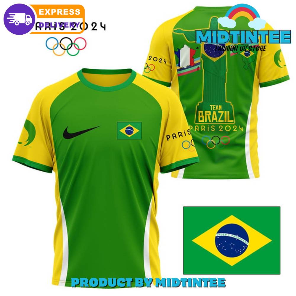 Team Brazil Olympic Paris Green Nike Shirt 30Uf095450 – Utopia Fashion