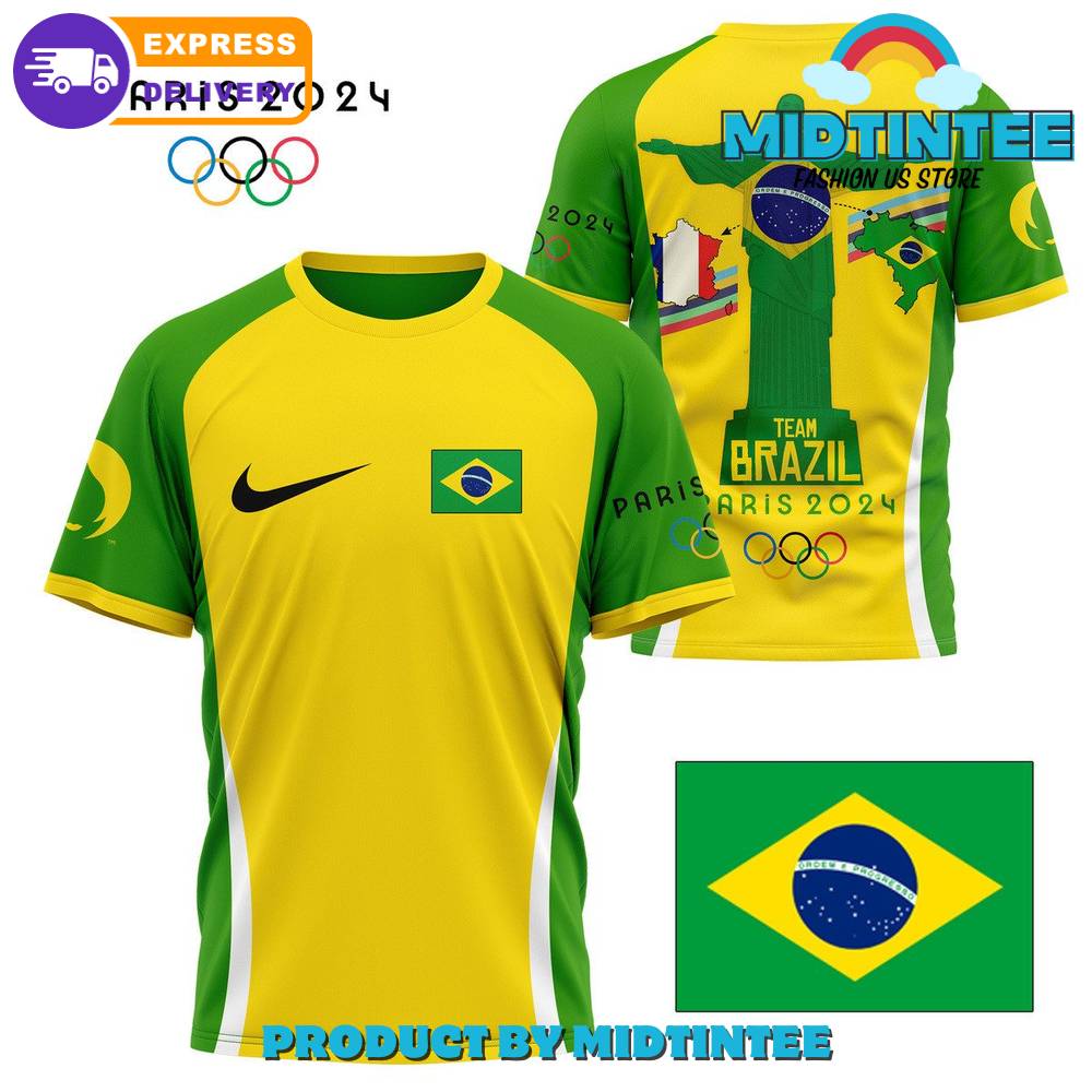 Team Brazil Olympic Paris Yellow Nike Shirt 30Uf095451 – Utopia Fashion