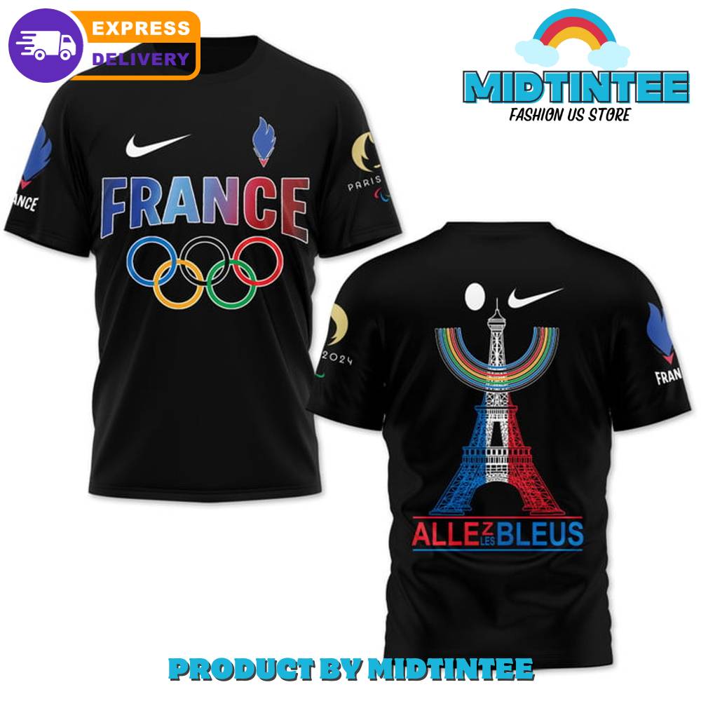 Team France Olympic Paris Black Nike Shirt 30Uf095453 – Utopia Fashion