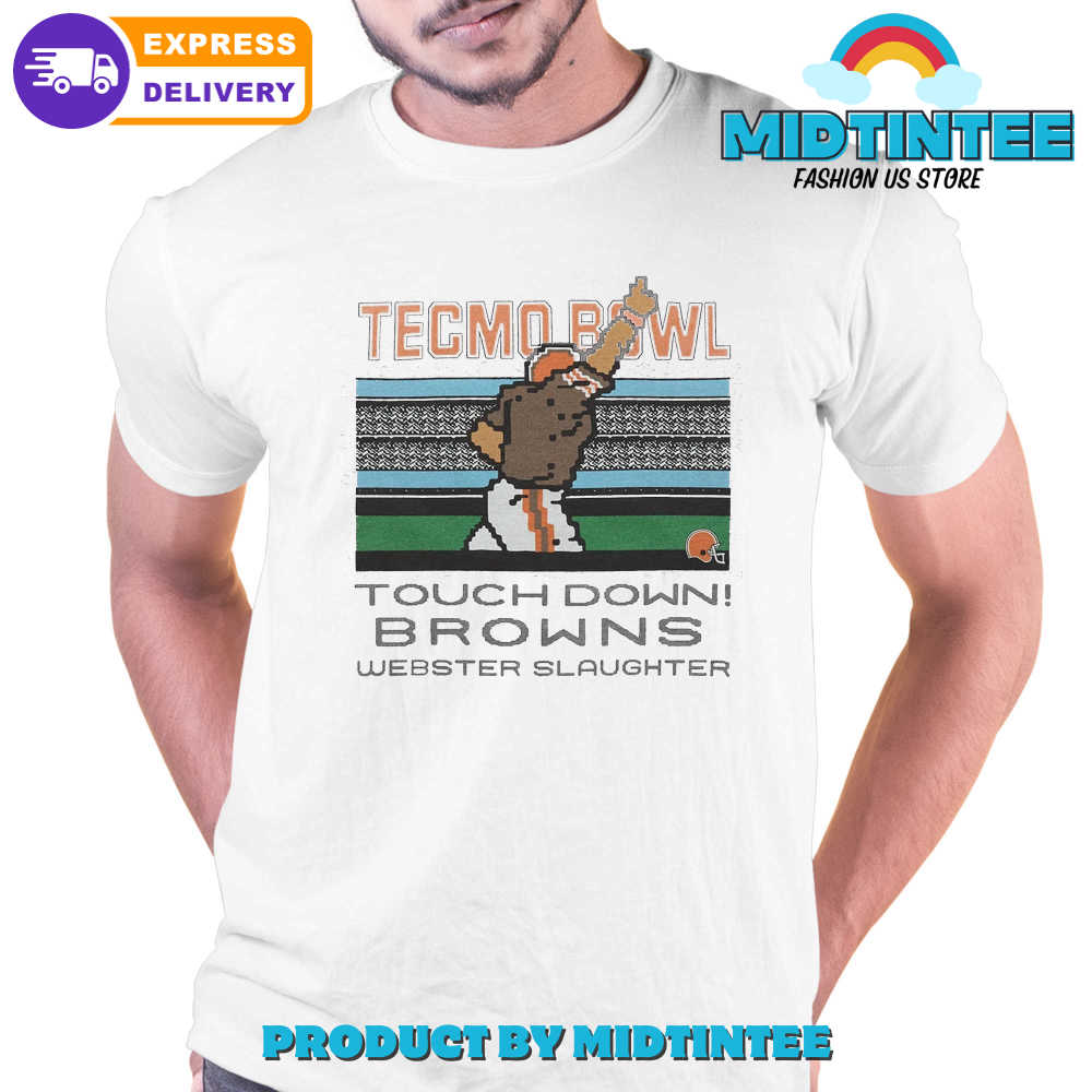 Tecmo Bowl Browns Webster Slaughter T-Shirt 30Uf094314 – Utopia Fashion