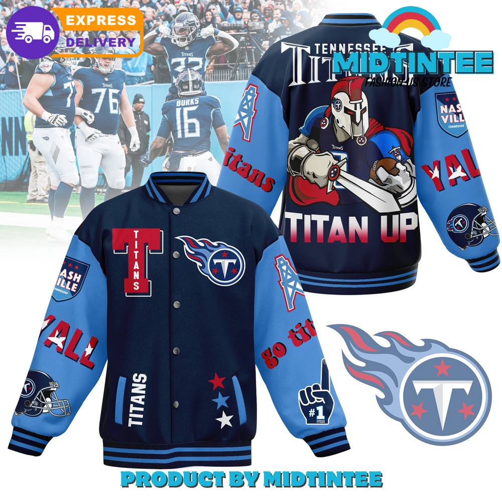 Tennessee Titans Nfl Titan Up Baseball Jacket 30Uf092530 – Utopia Fashion