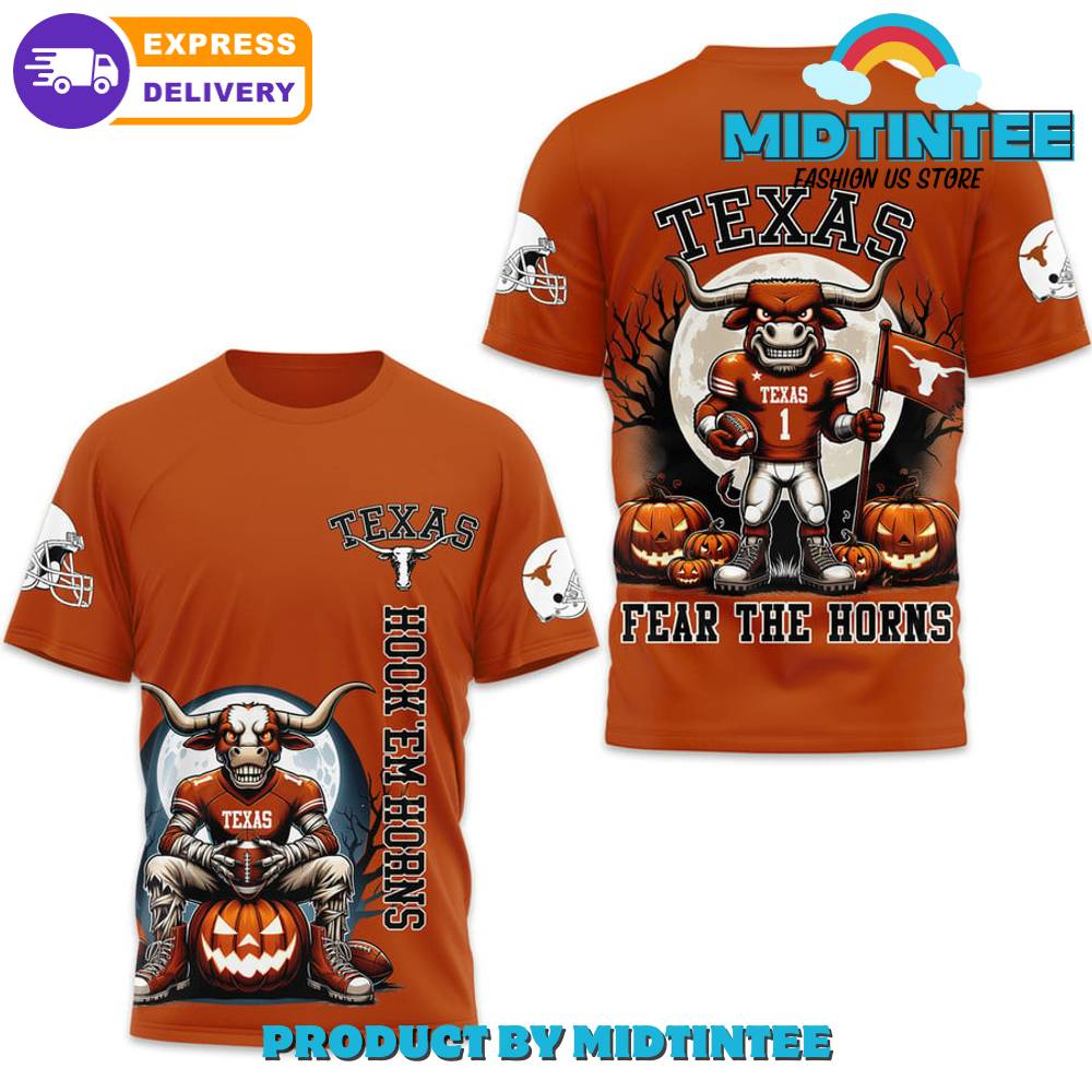 Texas Longhorns Football Fear The Horns Orange Shirt 30Uf095469 – Utopia Fashion