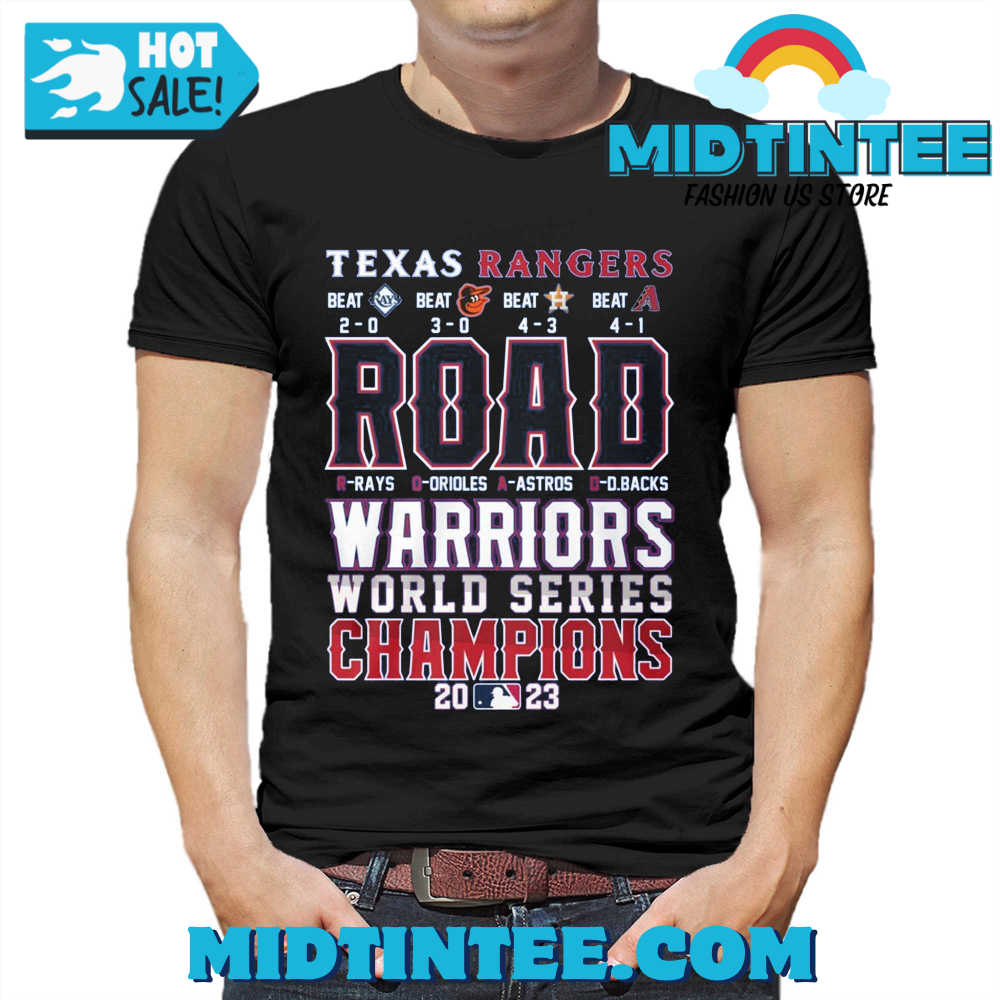 Texas Rangers Road Warriors World Champions T-Shirt 30Uf094325 – Utopia Fashion