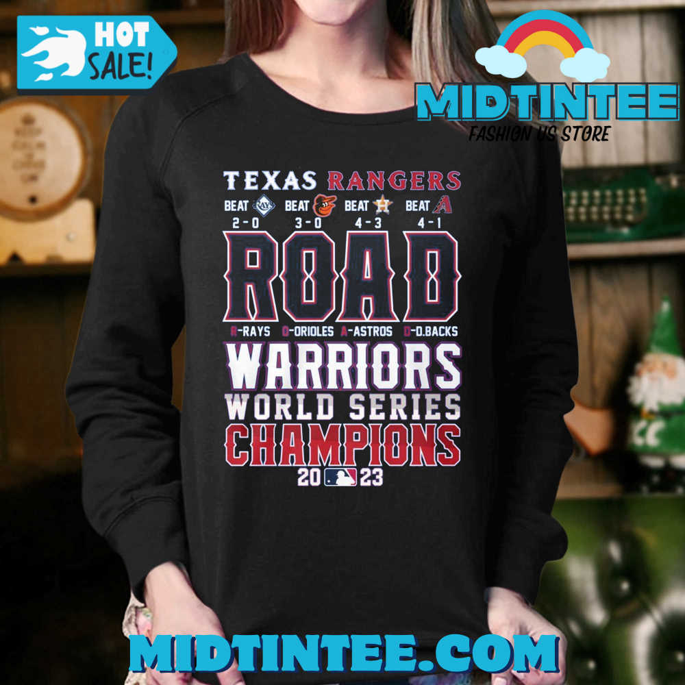 Texas Rangers Road Warriors World Champions T-Shirt 30Uf094325 – Utopia Fashion