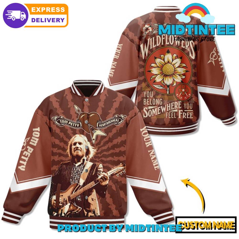 Tom Petty Wildflowers Custom Name Baseball Jacket 30Uf092550 – Utopia Fashion