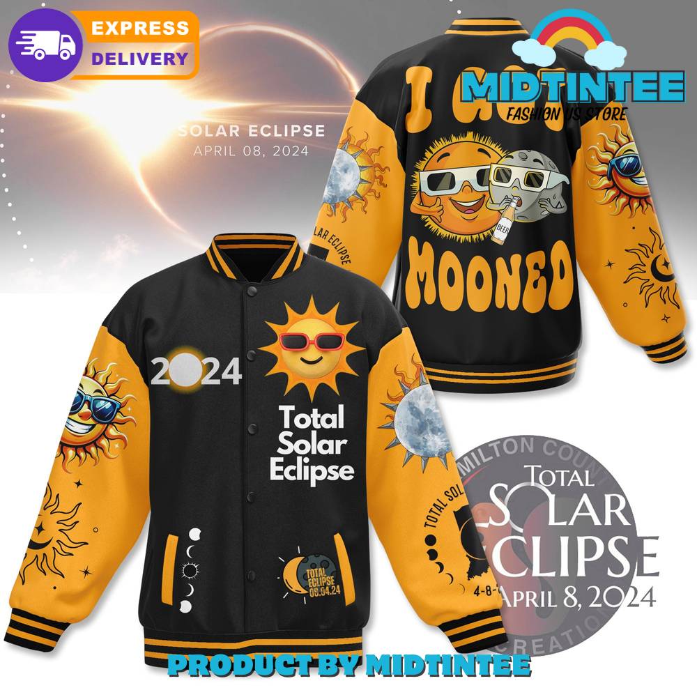 Total Solar Eclipse I Got Mooned Baseball Jacket 30Uf092557 – Utopia Fashion