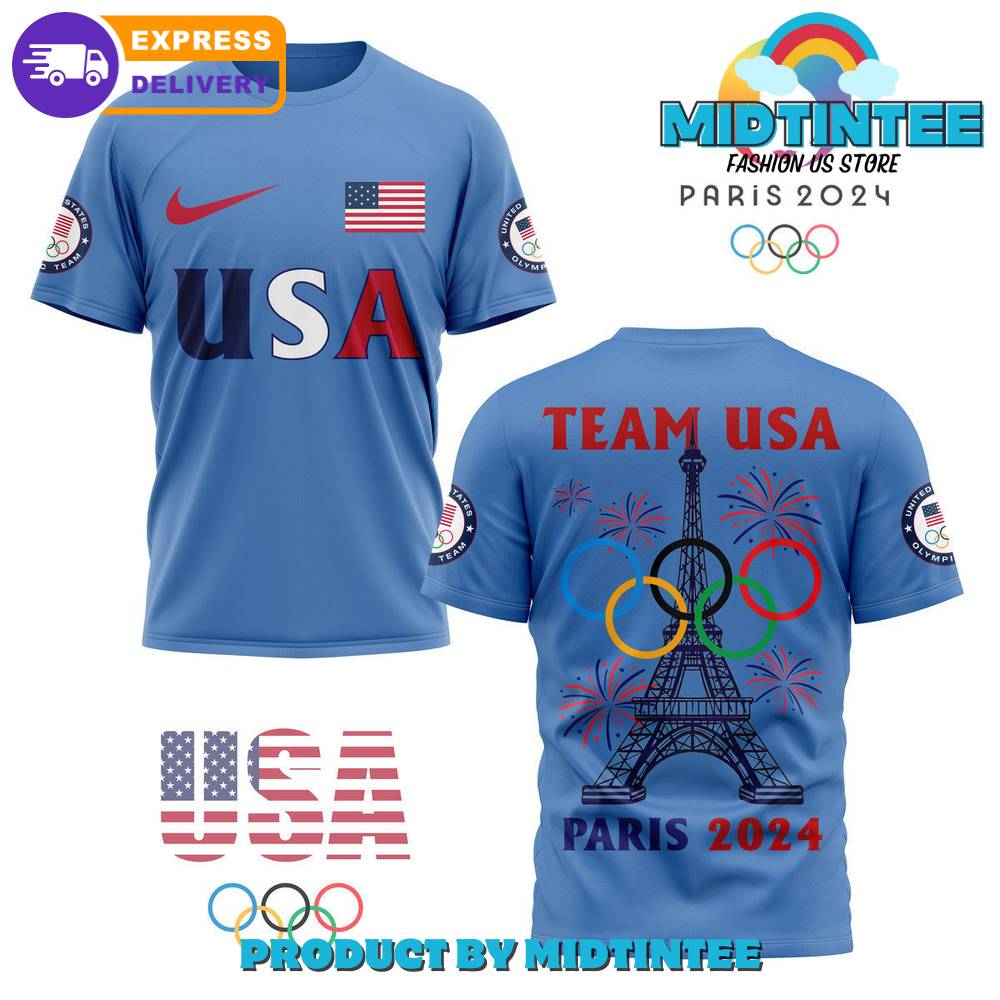 United States Olympic Paris Blue Nike Shirt 30Uf095516 – Utopia Fashion