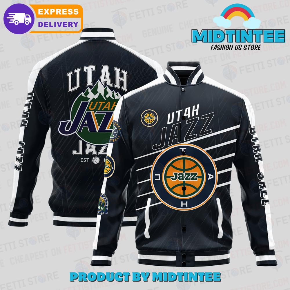 Utah Jazz National Basketball Association Varsity Jacket 30Uf092566 – Utopia Fashion