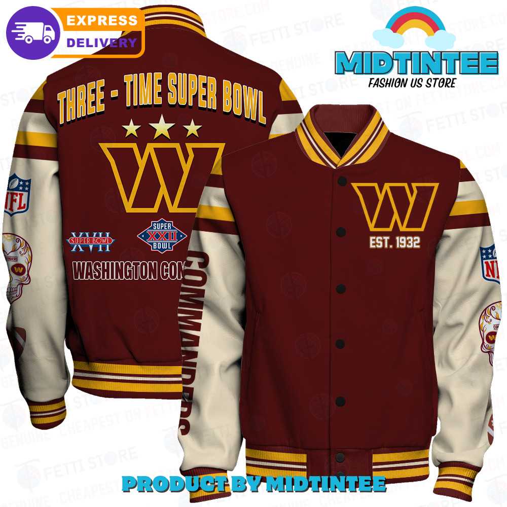 Washington Commanders National Football League Champions Varsity Jacket 30Uf092571 – Utopia Fashion