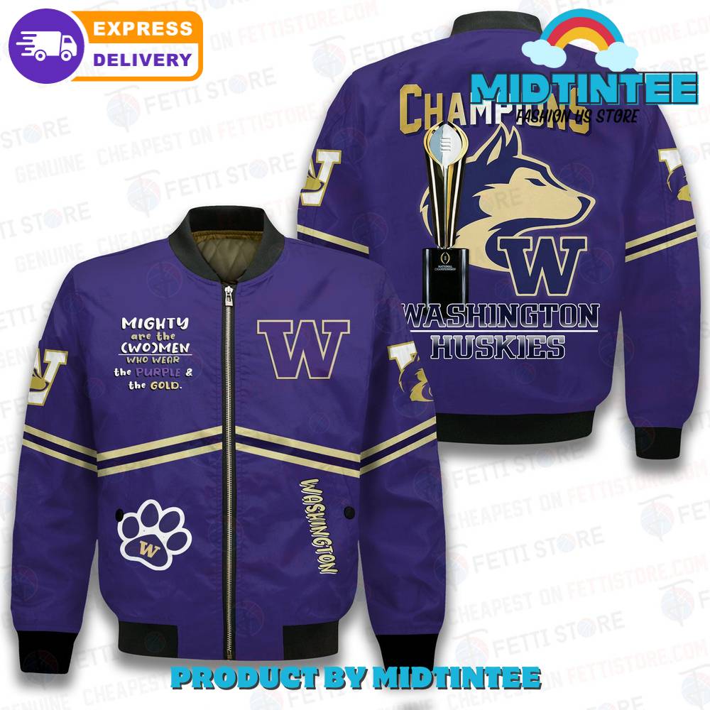 Washington Huskies Champions Ncaa Division Football Bomber Jacket 30Uf092611 – Utopia Fashion