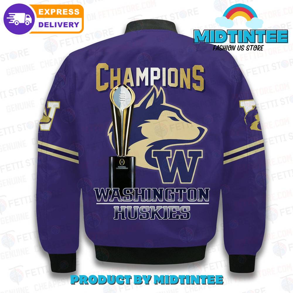 Washington Huskies Champions Ncaa Division Football Bomber Jacket 30Uf092611 – Utopia Fashion