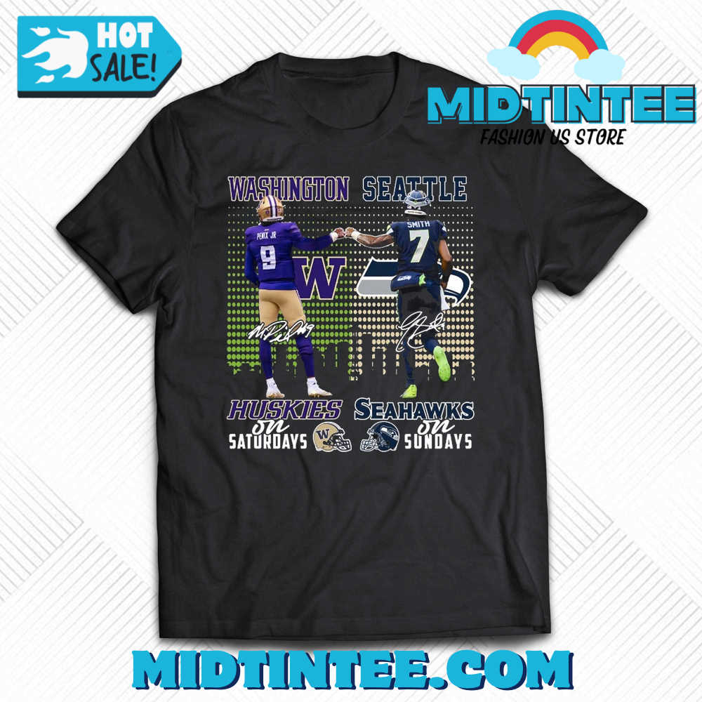 Washington Huskies On Saturdays And Seattle Seahawks On Sundays T-Shirt 30Uf094361 – Utopia Fashion