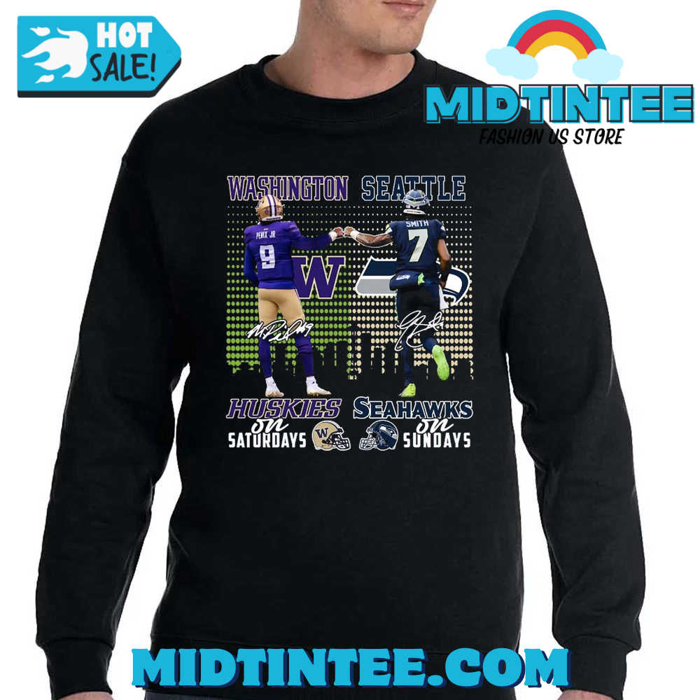 Washington Huskies On Saturdays And Seattle Seahawks On Sundays T-Shirt 30Uf094361 – Utopia Fashion