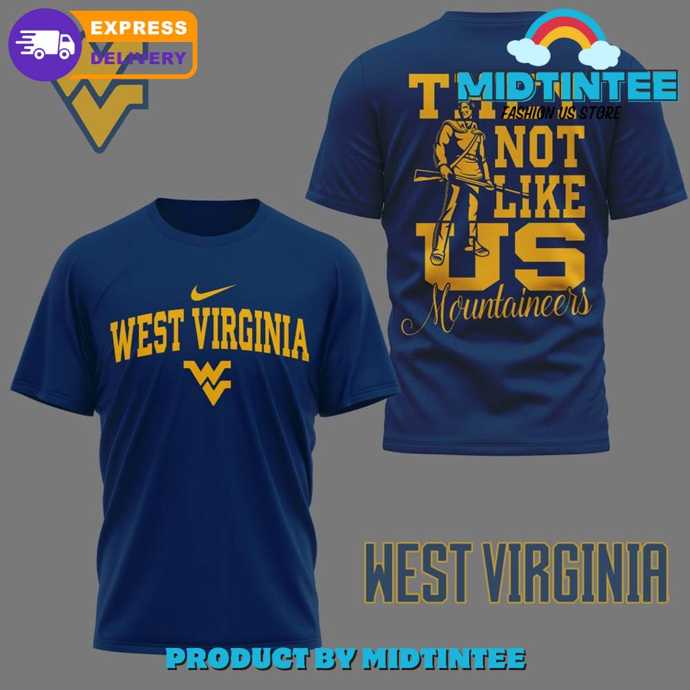 West Virginia Mountaineers They Not Like Us Blue Shirt 30Uf095537 – Utopia Fashion