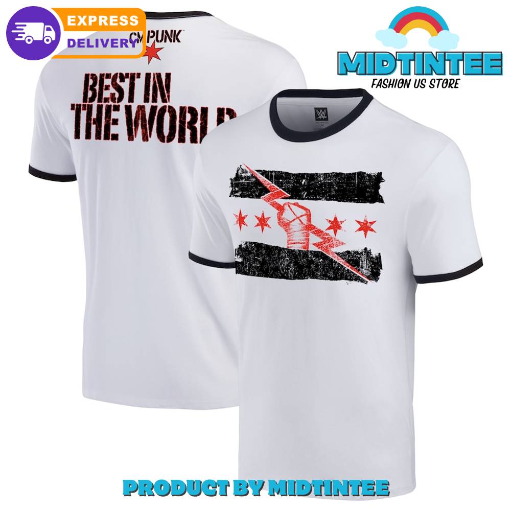 White Black Cm Punk Best In The World Ringer T Shirt 30Uf095540 – Utopia Fashion