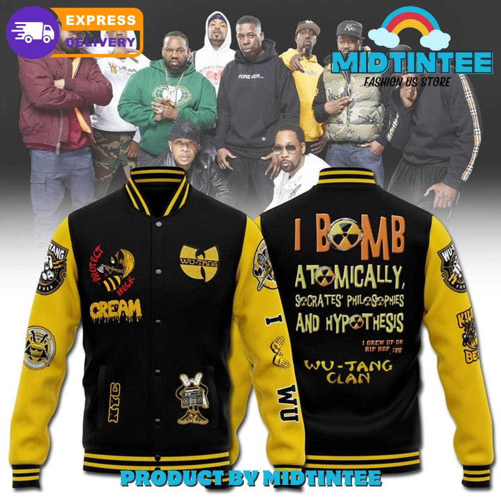 Wu Tang Clan Protect Ya Neck Baseball Jacket 30Uf092582 – Utopia Fashion