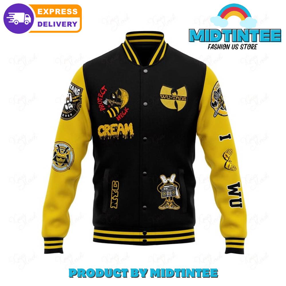 Wu Tang Clan Protect Ya Neck Baseball Jacket 30Uf092582 – Utopia Fashion