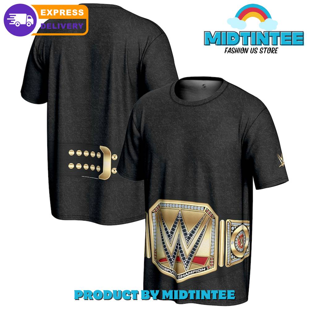 Youth Prosphere Black Wwe Undisputed Championship Title Belt T-Shirt 30Uf095562 – Utopia Fashion