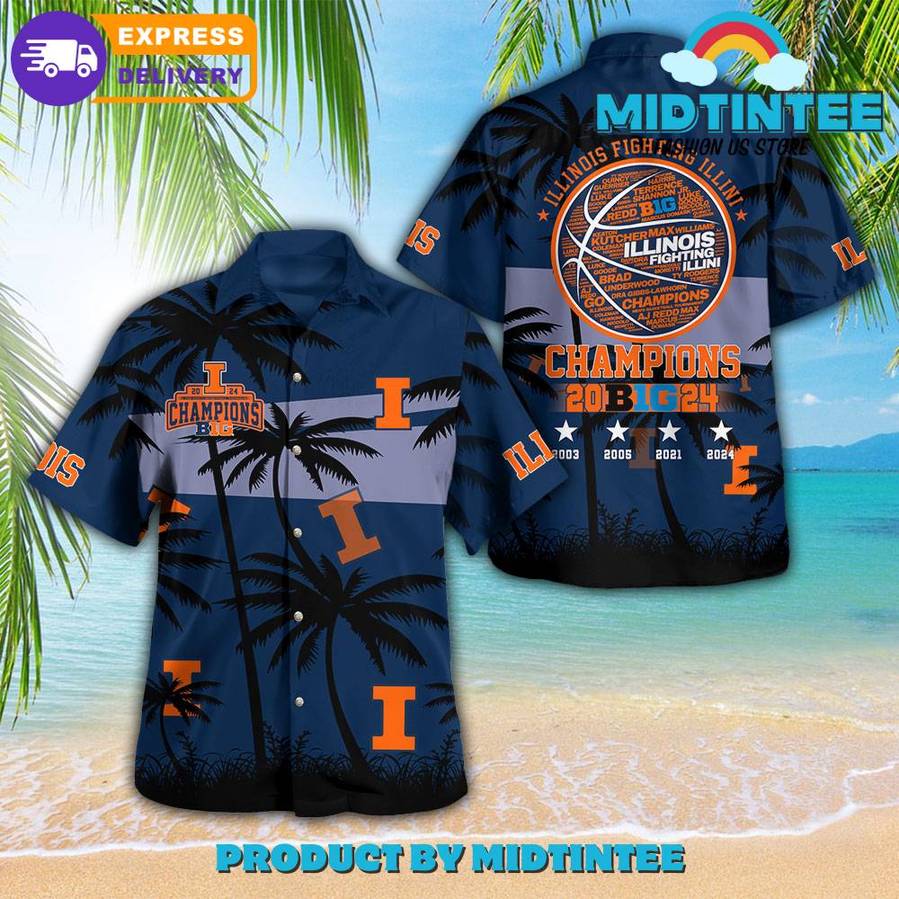 Llinois Fighting Illini Men Basketball Champions Hawaiian Shirt And Short 30Uf092942 – Utopia Fashion