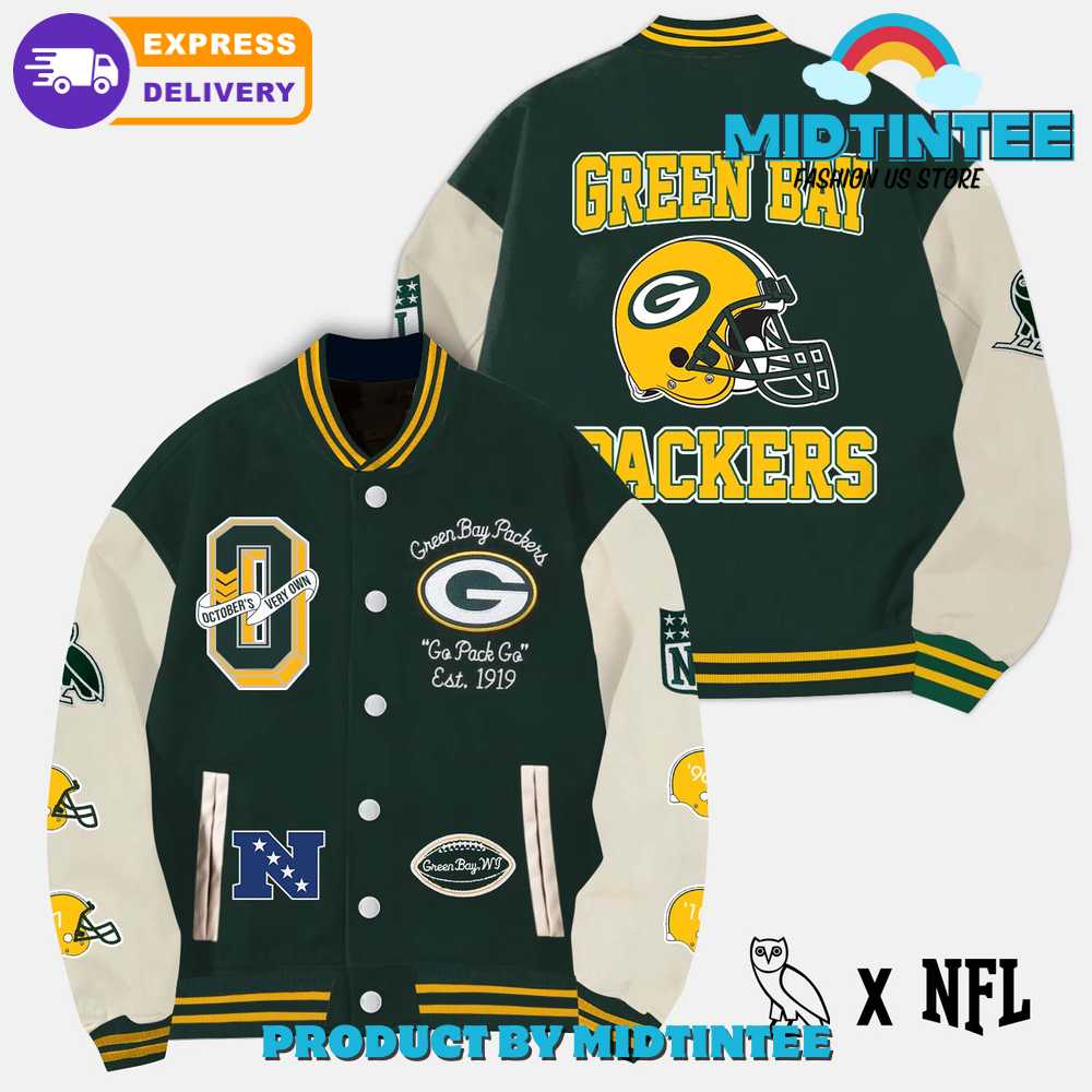 Ovo Green Bay Packers Nfl Varsity Jacket 30Uf092427 – Utopia Fashion