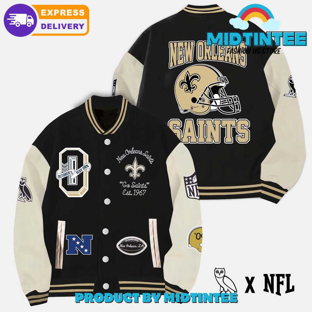 Ovo New Orleans Saints Nfl Varsity Jacket 30Uf092433 – Utopia Fashion