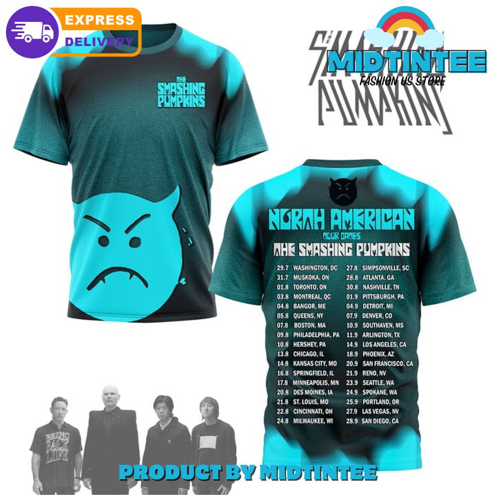 The Smashing Pumpkins North American Tour Dates Shirt 30Uf095490 – Utopia Fashion