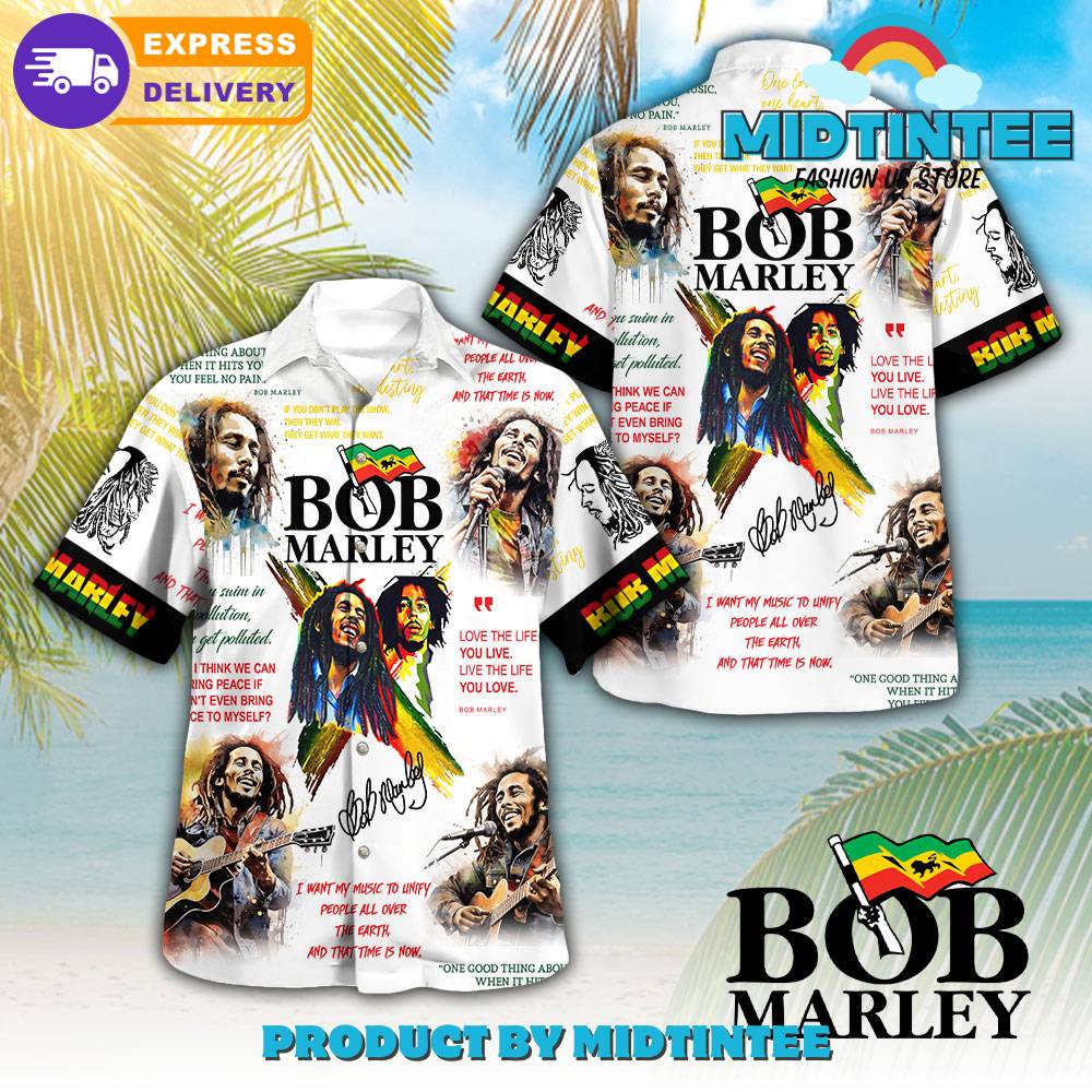 Bob Marley Love The Life You Live Hawaiian Shirt 30Uf092678 – Utopia Fashion