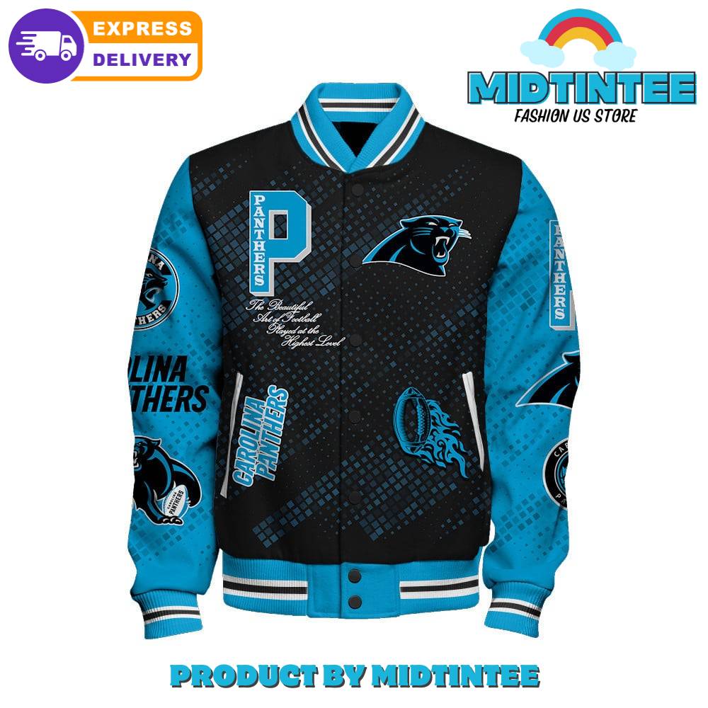 Carolina Panthers Nfl Pattern Baseball Jacket 30Uf092098 – Utopia Fashion